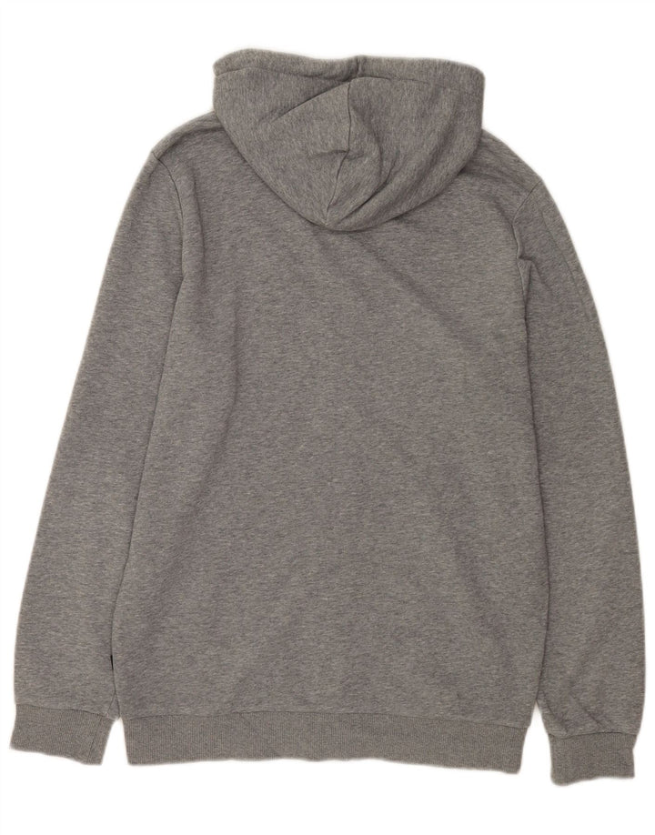 Puma Sweat à capuche zippé pour homme Petit Gris Coton