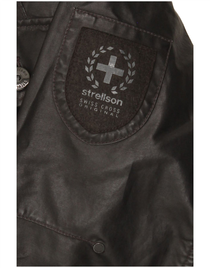 Strellson Veste militaire à capuche pour homme UK 42 XL Noir