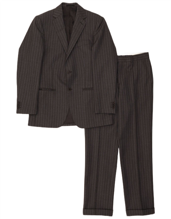 Boggi Costume 2 pièces pour homme IT 48 Medium W31 L32 Gris laine à fines rayures