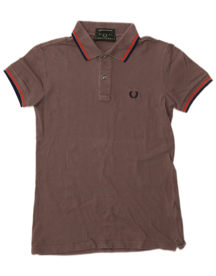 FRED PERRY Polo Homme Petit Gris Coton
