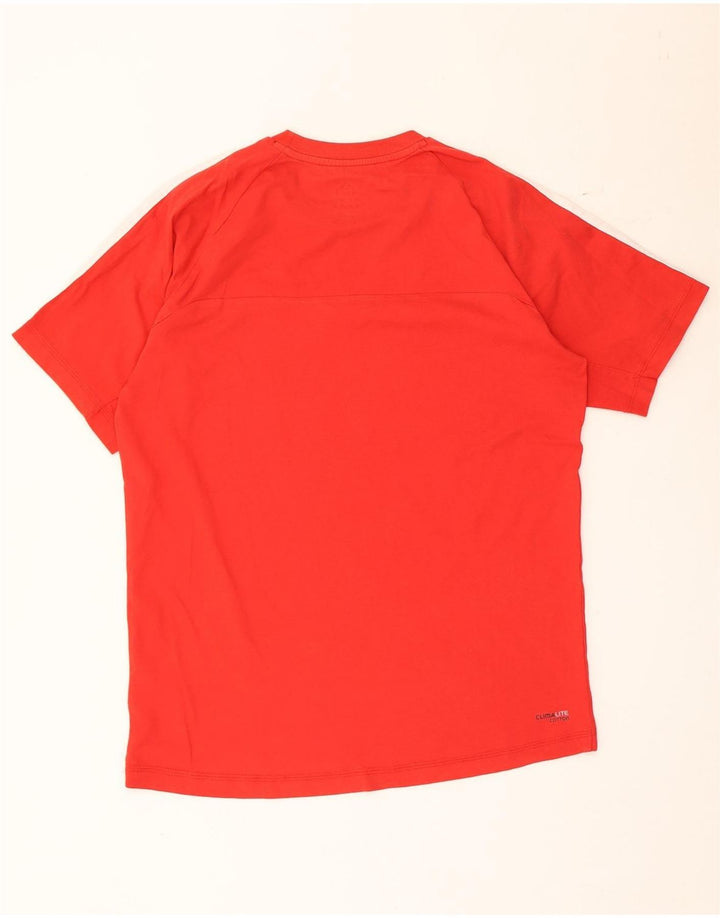 Adidas Homme Climalite T-Shirt Haut Rouge Moyen Coton