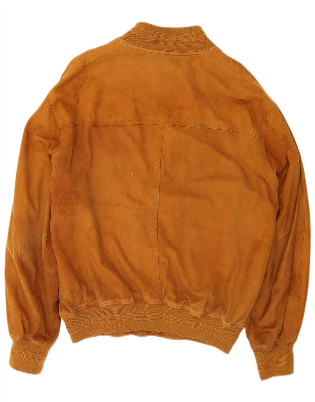 VINTAGE Veste bomber en daim pour homme UK 42 XL Beige