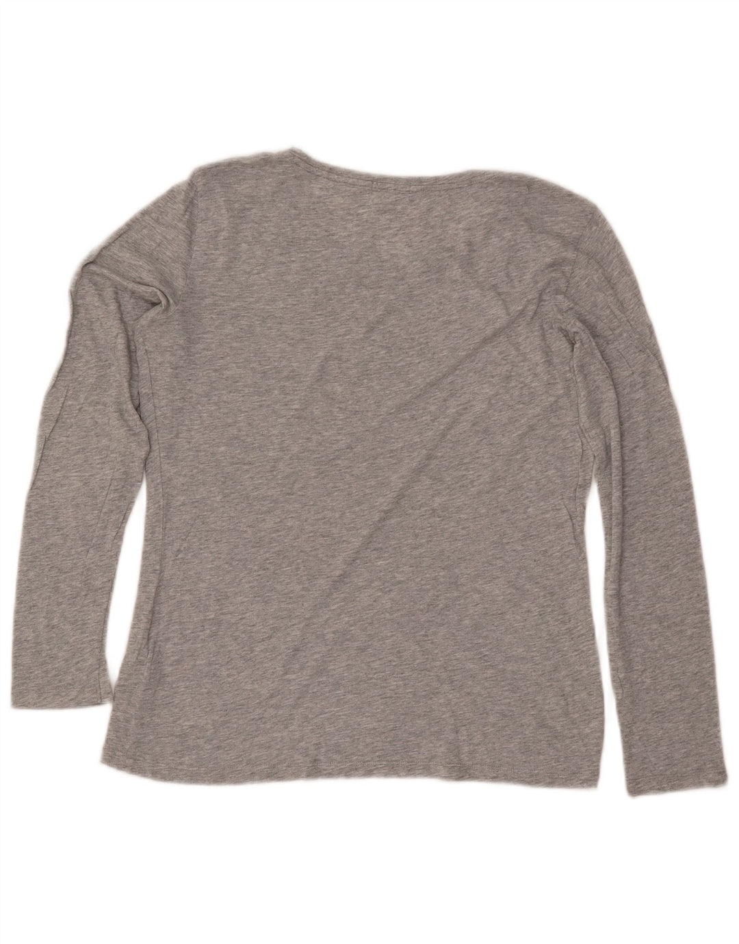 JIGSAW Haut à manches longues pour femme UK 10 Small Gris Modal