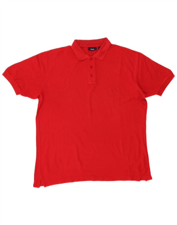 Fila Polo Homme Grand Rouge Coton
