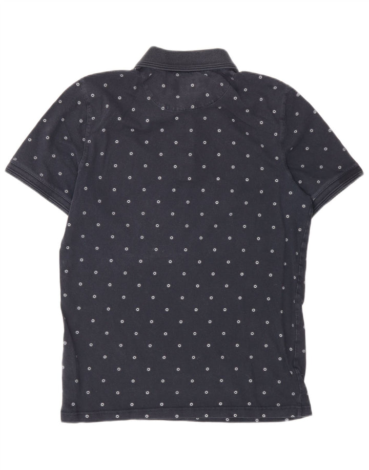 Ted Baker Polo Homme Petit Bleu Marine à Pois Coton