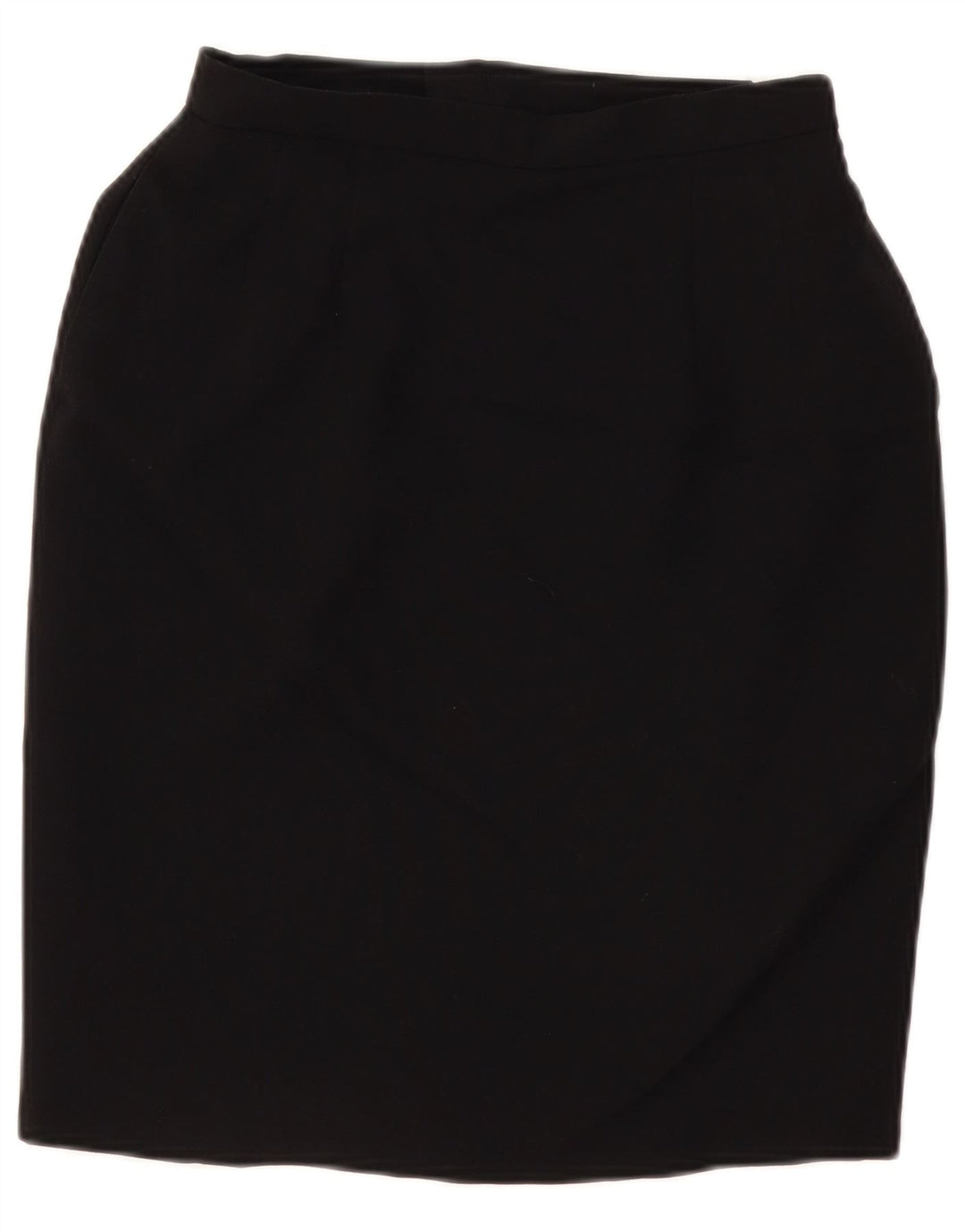 jupe crayon femme vintage W28 laine noire moyenne