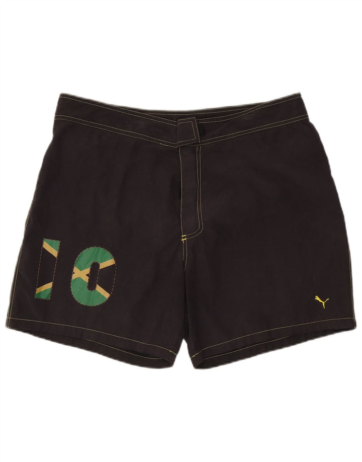 Puma Short de Bain Jamaica Graphic XL Homme Noir Polyester