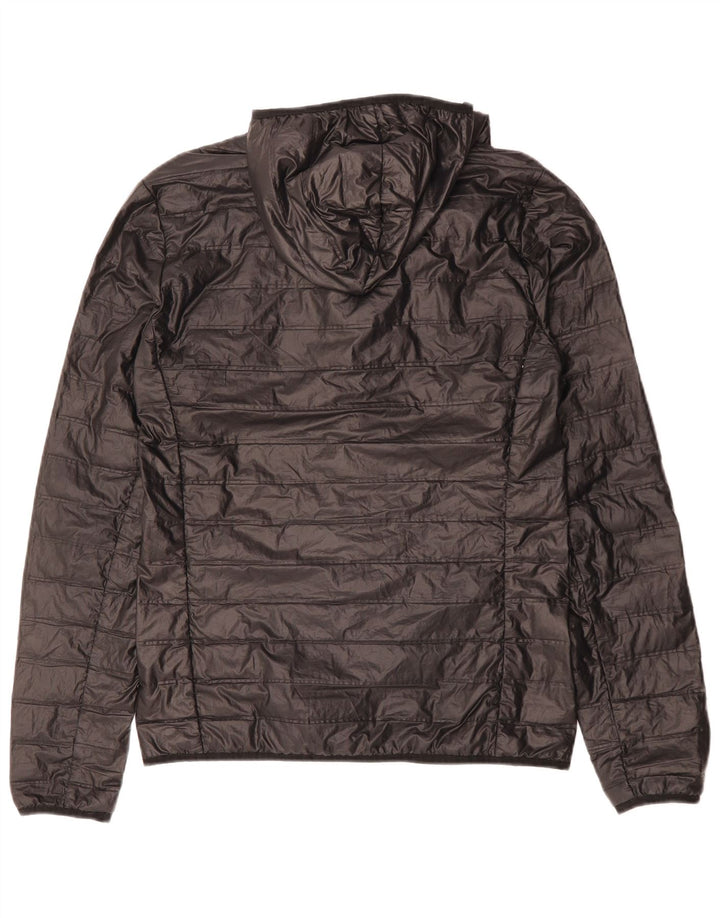 Adidas Veste bomber à capuche pour homme UK 36 Petit Noir Polyester