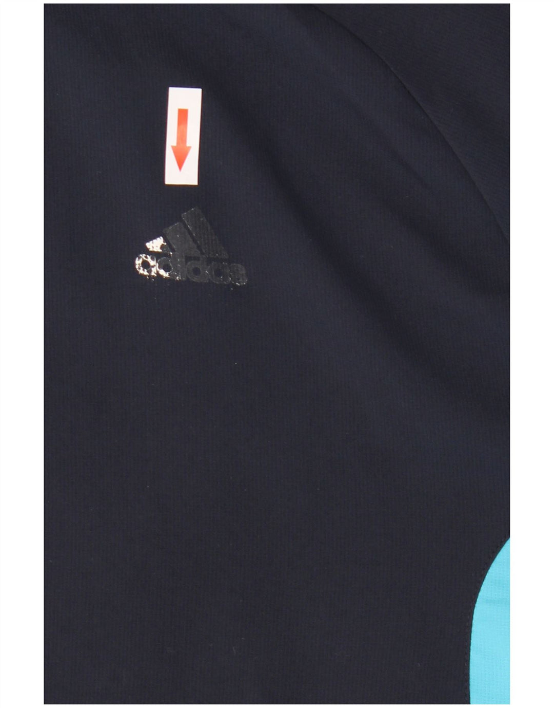 Adidas Hommes Climalite Survêtement Top Veste Large Bleu Marine Colorblock