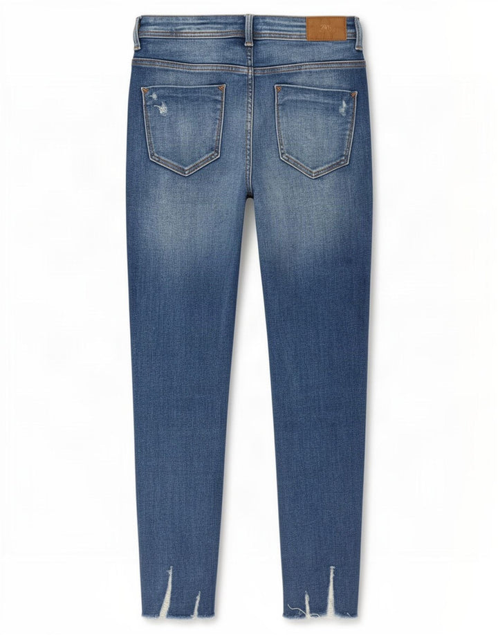 Zara Jean slim effet vieilli pour femme EU 40 Medium W30 L27 Bleu