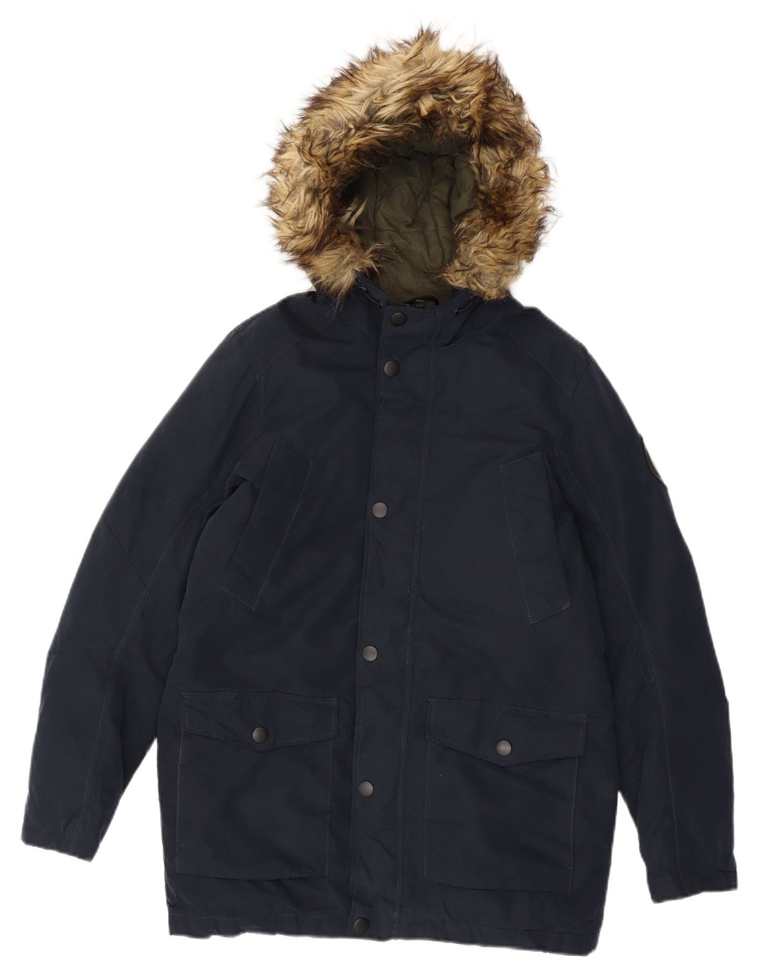 Jack & Jones Parka à capuche garçon 13-14 ans bleu marine