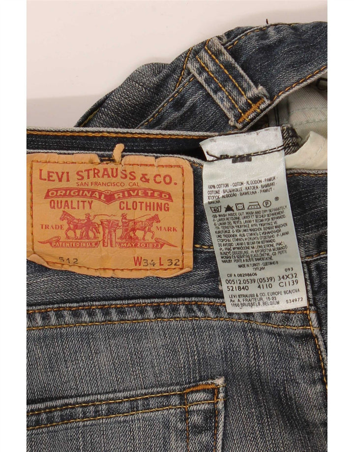 Levi's Jean 512 Bootcut Homme Bleu W34 L32 Coton