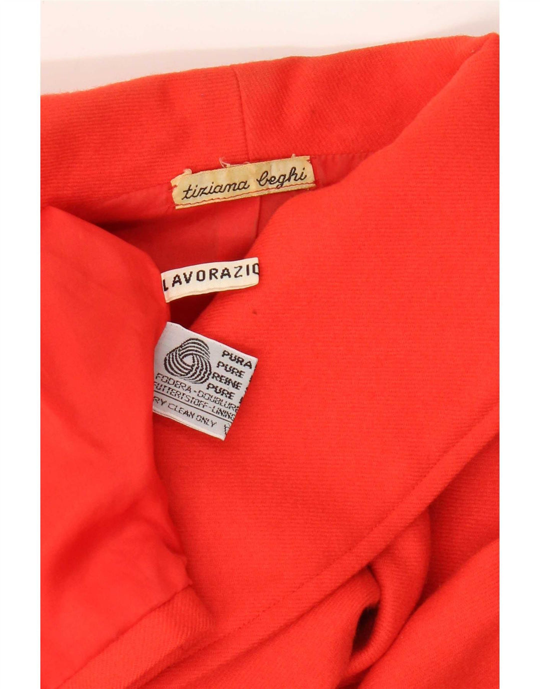 Veste Boléro Femme Vintage UK 14 Laine Rouge Moyenne