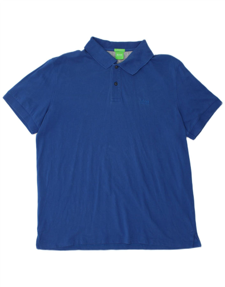 HUGO BOSS Mens Regular Fit Polo Shirt 2XL Blue