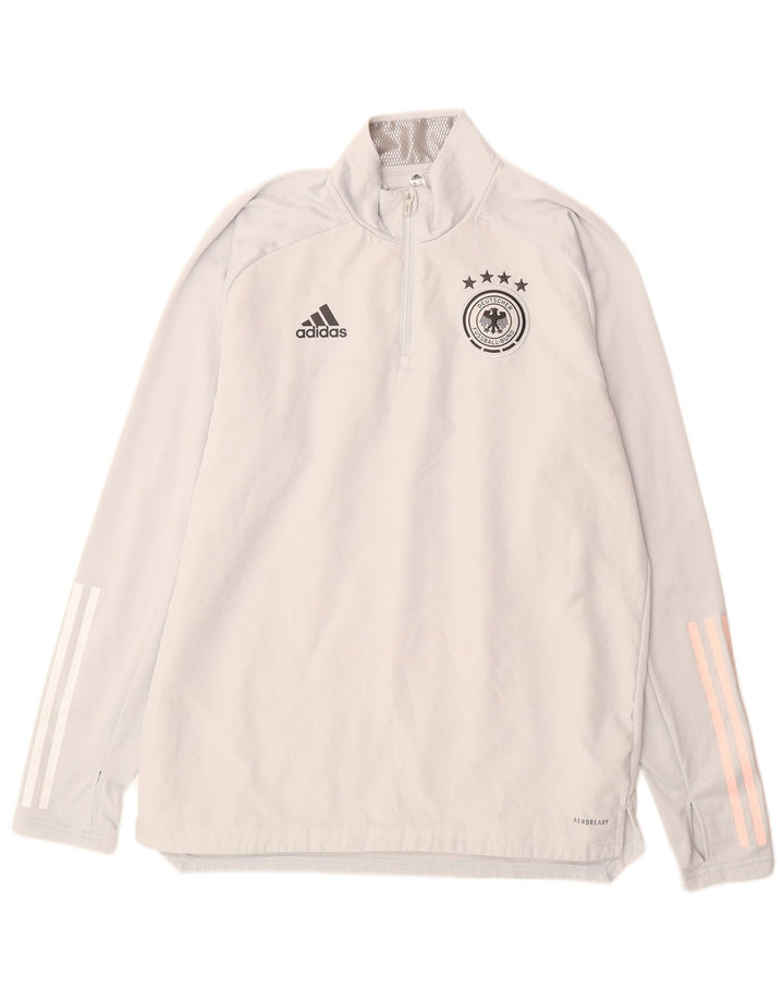 Adidas Haut de Survêtement Deutscher Fussball Bund Homme Gris Moyen