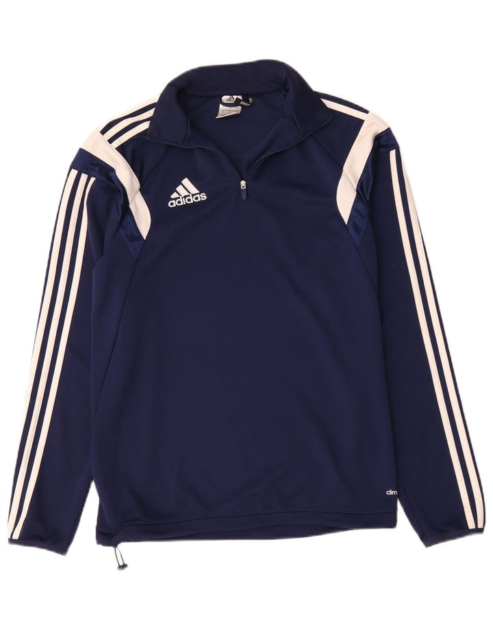 Adidas Hommes Climacool Pull Survêtement Haut Petit Bleu Marine Colorblock
