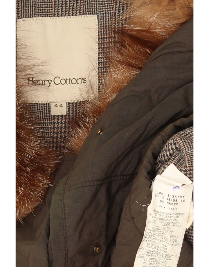 Parka Femme Henry Cottons IT 44 Nylon Vert Moyen
