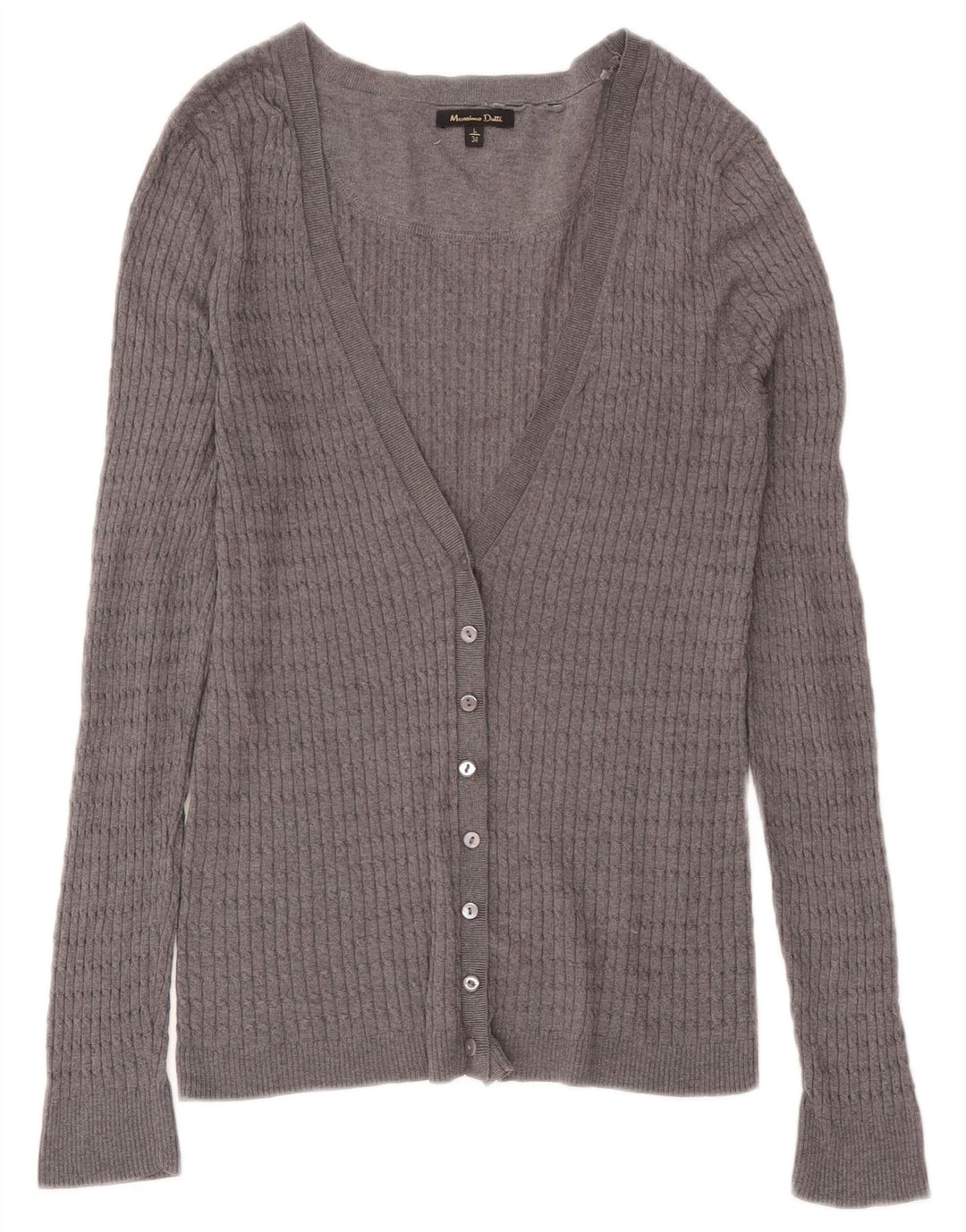 Massimo Dutti Cardigan pour femme UK 14 Large Gris