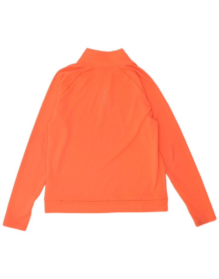 Nike Haut de survêtement à enfiler graphique Dri Fit pour femme UK 10 Small Orange