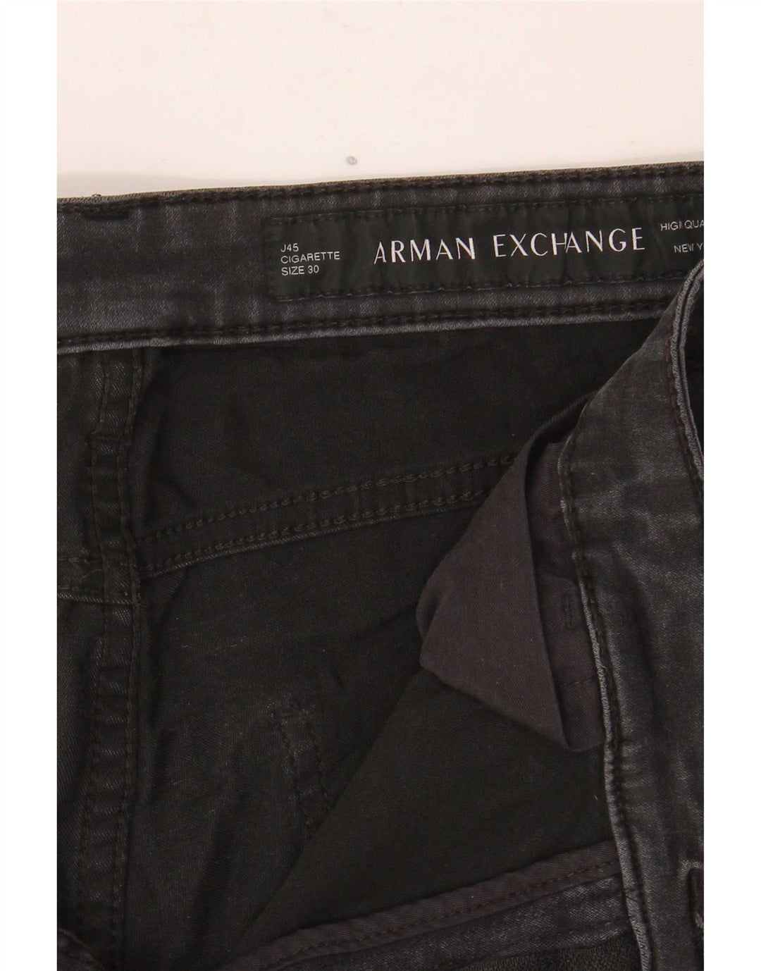 Armani Exchange Jean Slim J45 Femme W30 L28 Coton Noir