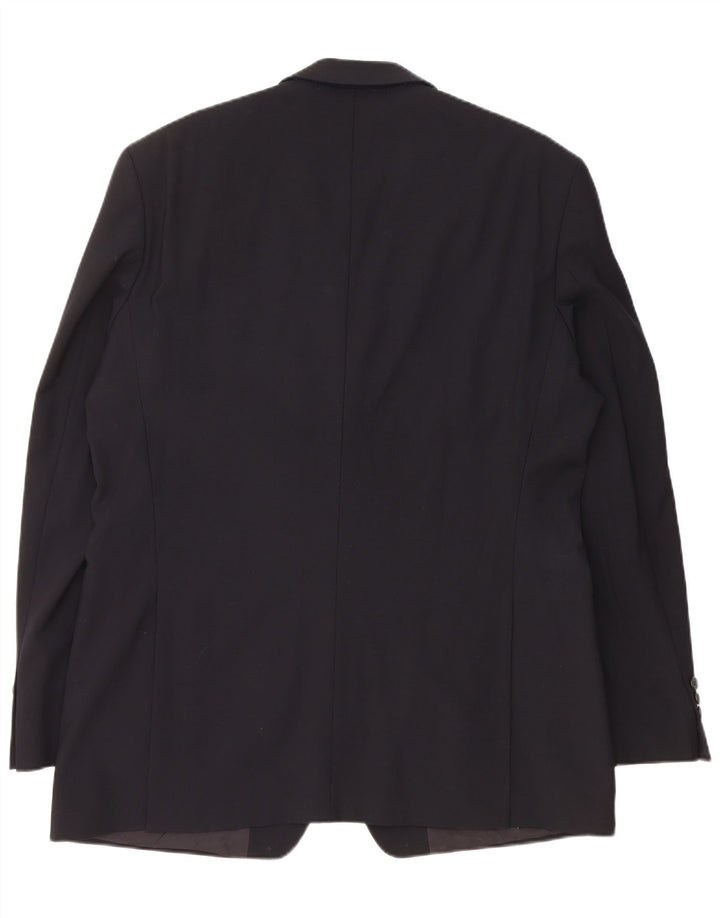 Hugo Boss Veste blazer à 2 boutons pour homme EU 54 2XL Bleu marine Laine vierge