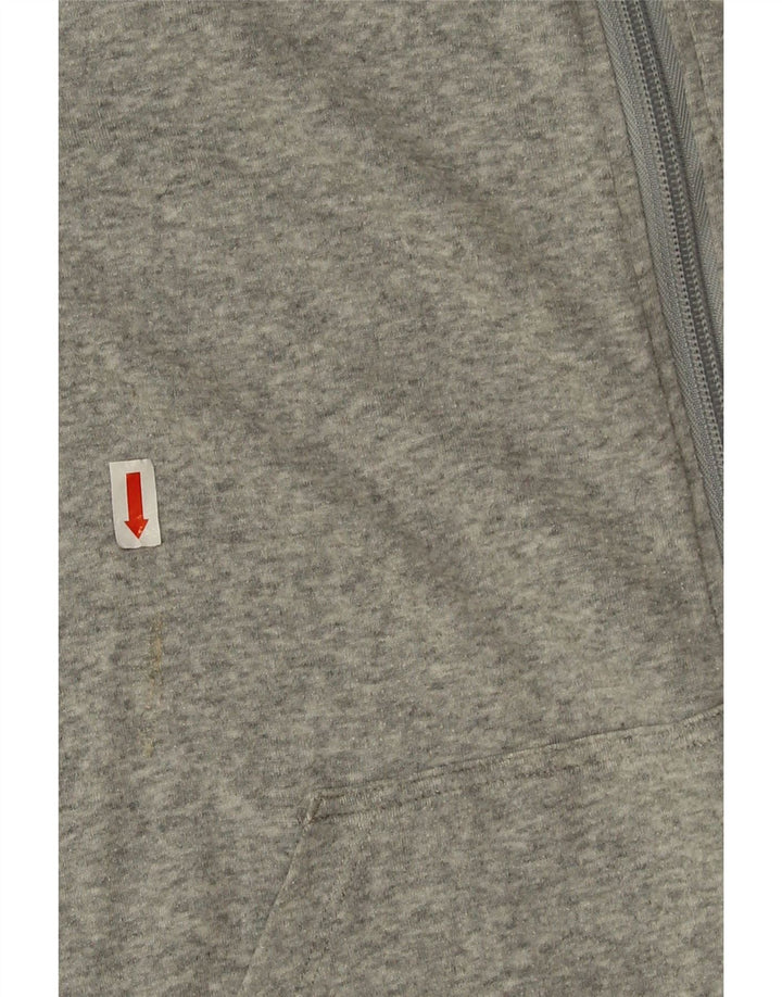 Calvin Klein Pull à capuche zippé pour homme en coton gris moyen