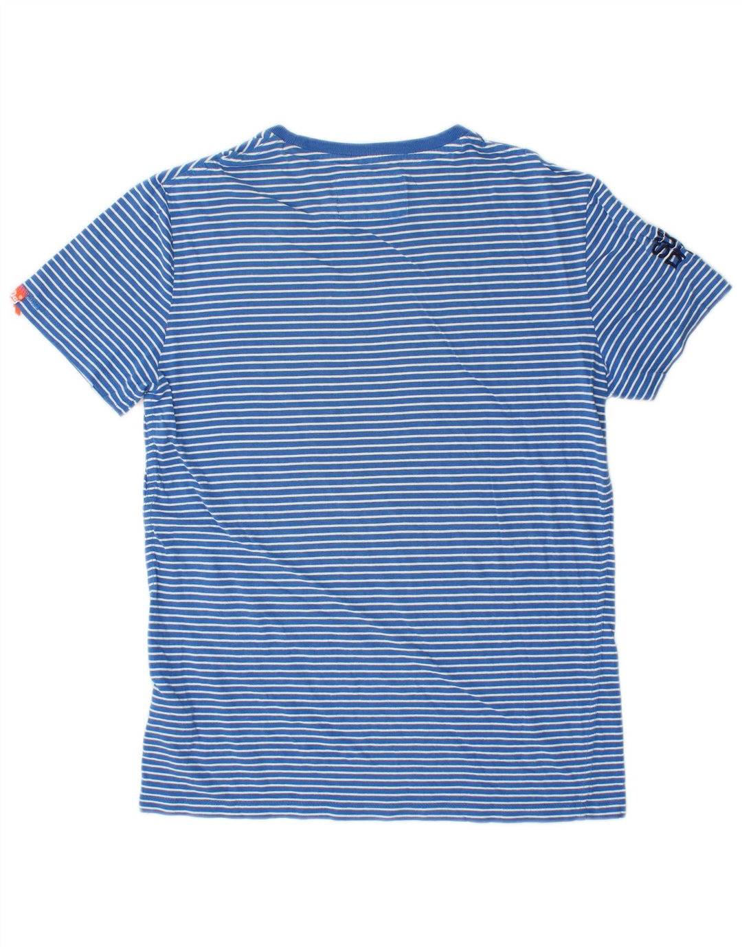 SUPERDRY T-Shirt Homme Petit Bleu Rayé Coton
