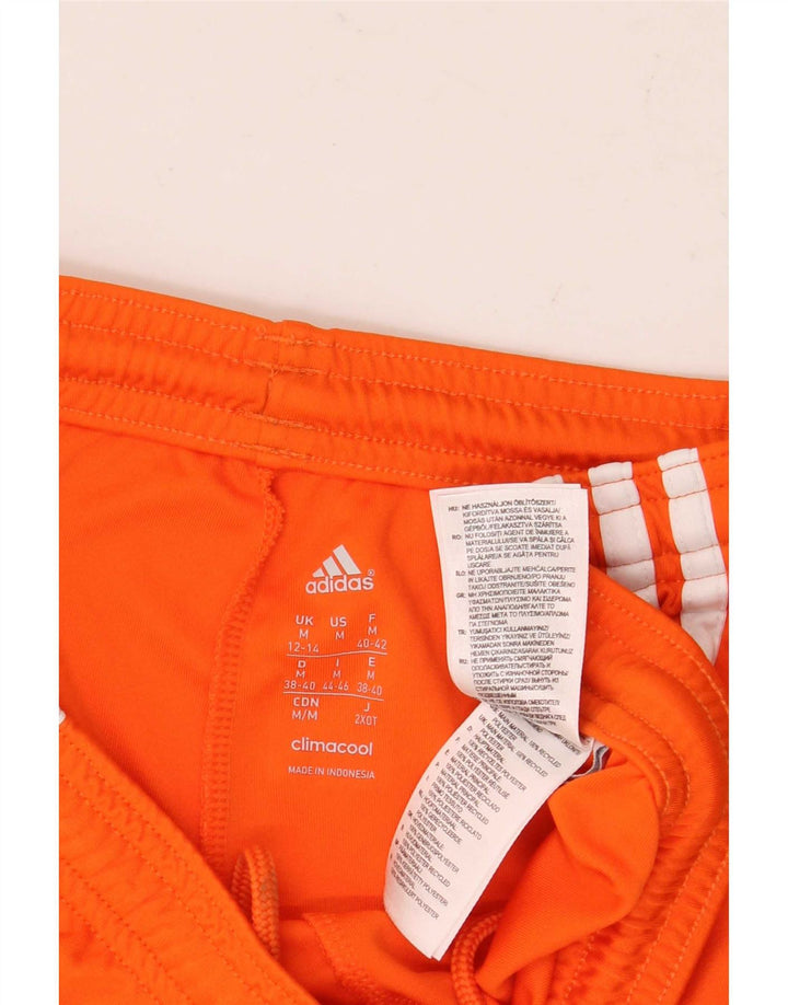 Adidas Short de sport Climacool pour femme UK 12/14 Orange moyen Polyester