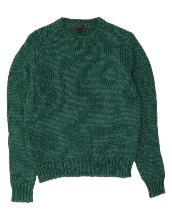J. CREW Pull à col rond pour homme en laine vert moyen
