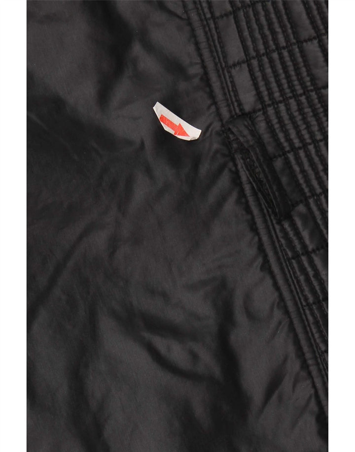 veste rembourrée femme vintage UK 12 Nylon noir moyen