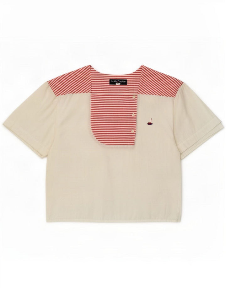 Daniel Hechter Chemisier Femme Top IT 40 Petites Rayures Blanches