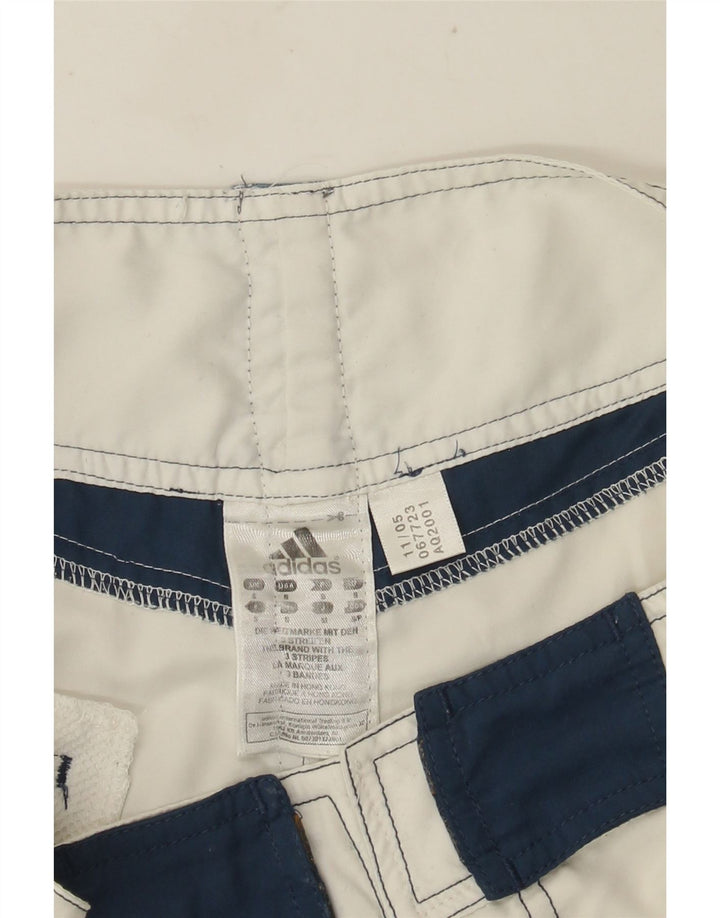 Adidas Short de bain graphique pour homme, petit, blanc, colour block