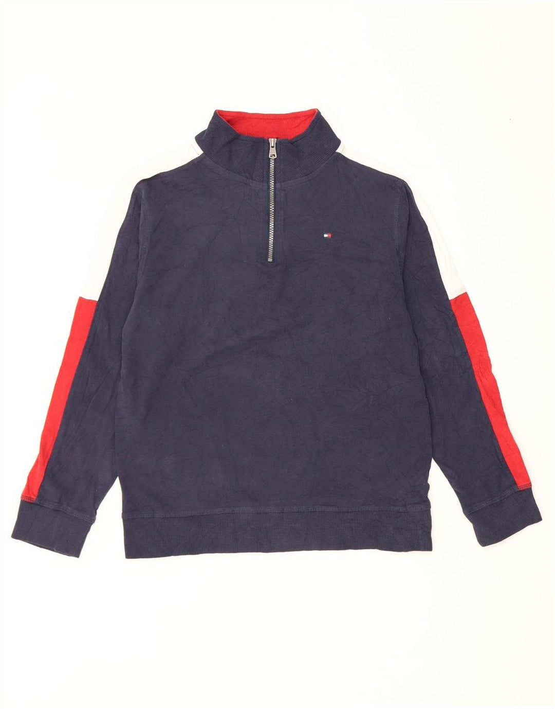 Tommy Hilfiger Sweat-shirt pour garçon 15-16 ans Bleu marine Taille L