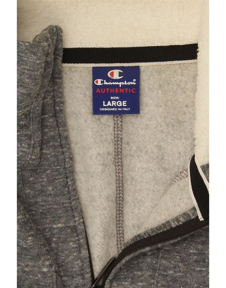Champion Veste de survêtement pour femme UK 14 Large Gris Moucheté