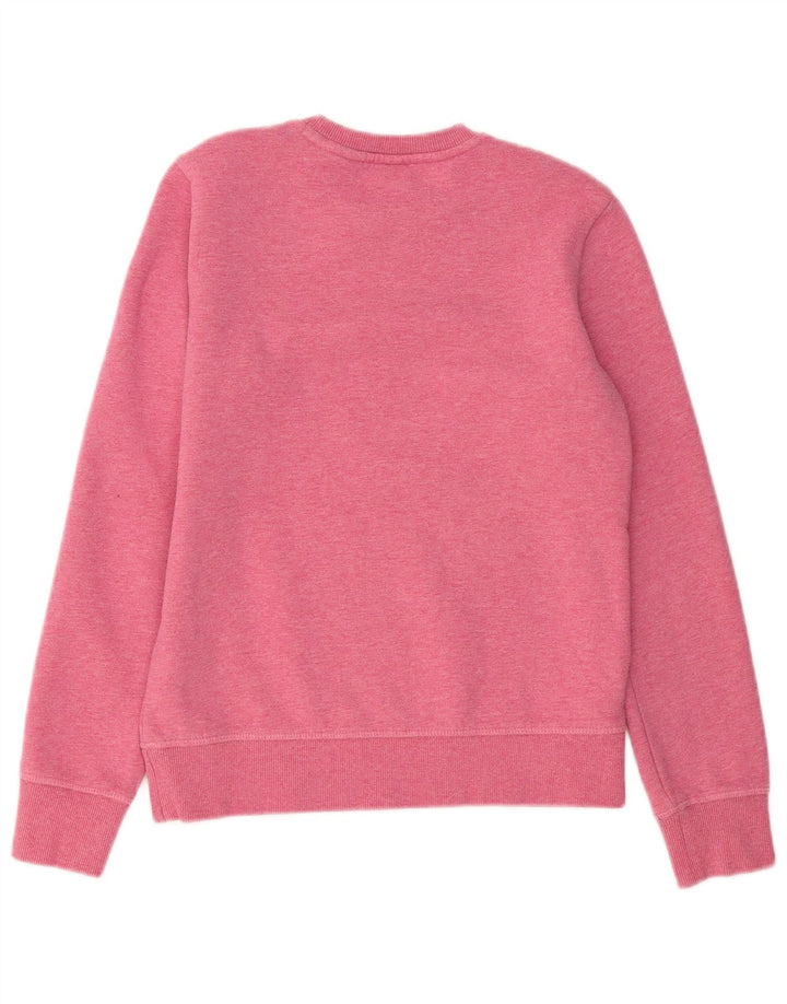 Superdry Femme Sweatshirt Jumper UK 8 Small Rose Coton