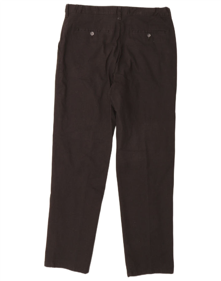MARKS & SPENCER Pantalon Chino Coupe Regular Homme W36 L33 Coton Noir