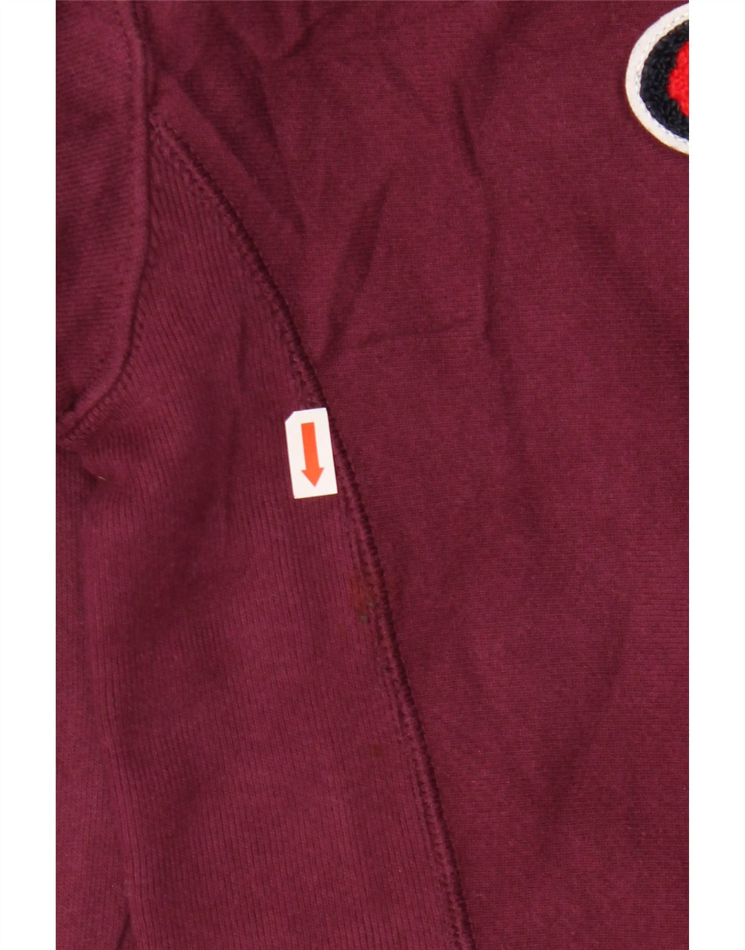 CHAMPION Sweat-shirt surdimensionné graphique pour femme UK 10 Petit Bordeaux