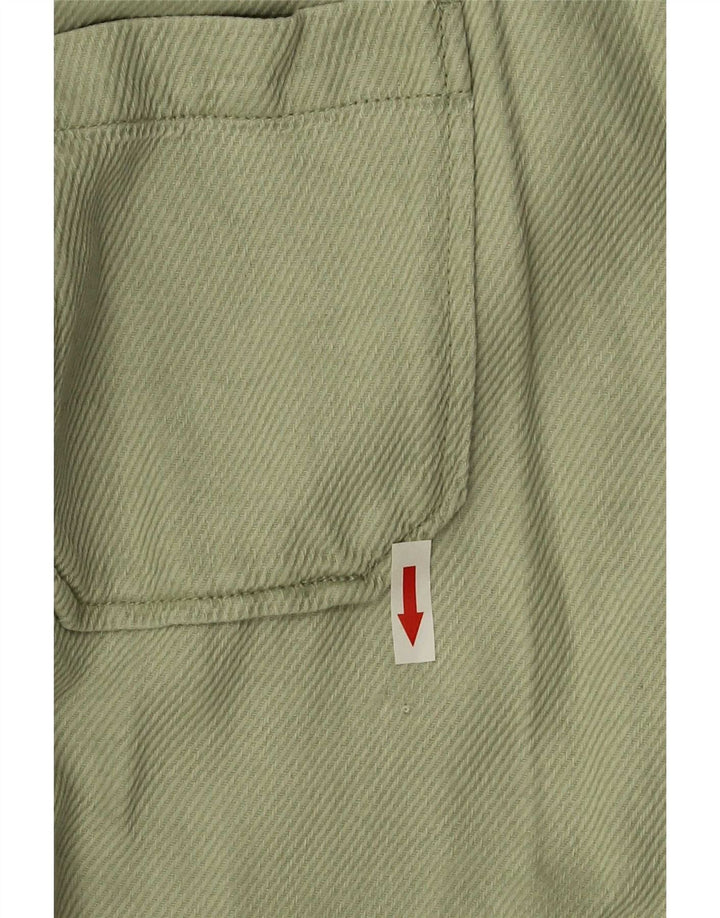 Zara Veste bomber surdimensionnée pour femme UK 10 Petit coton vert