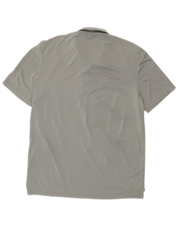 PUMA Polo graphique garçon 13-14 ans gris rayé