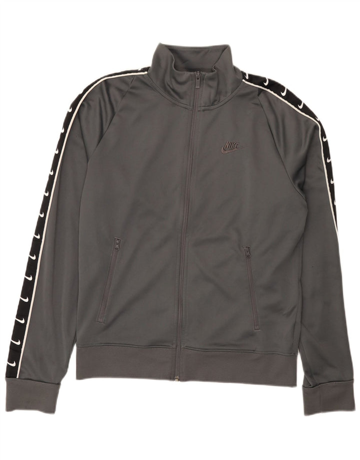 Nike Veste de survêtement graphique pour homme Taille S Gris Colorblock Polyester