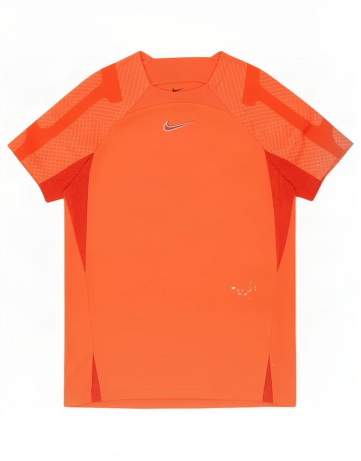 T-shirt Nike pour homme en polyester color block orange moyen