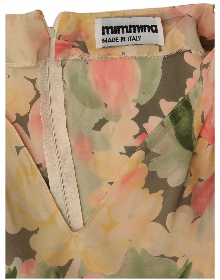 MIMMINA Robe fourreau pour femme UK 12 Medium Multicolore Floral