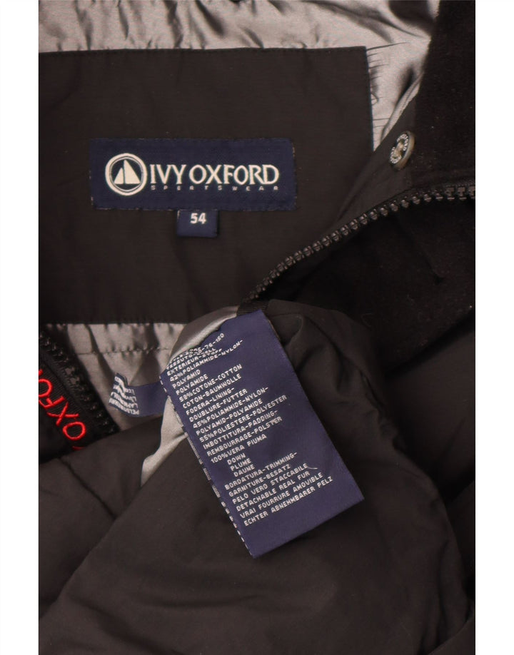 Ivy Oxford Veste matelassée à capuche pour homme IT 54 2XL Noir Polyamide