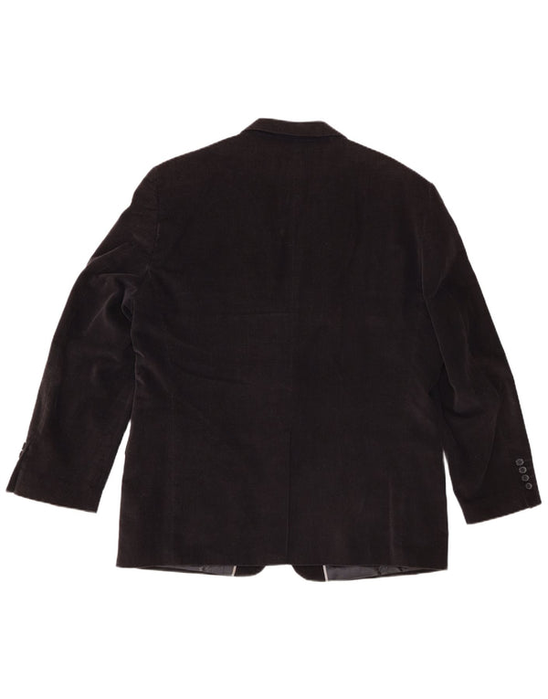 Marks & Spencer Veste blazer en velours côtelé à 2 boutons pour homme UK 42 XL Bleu marine