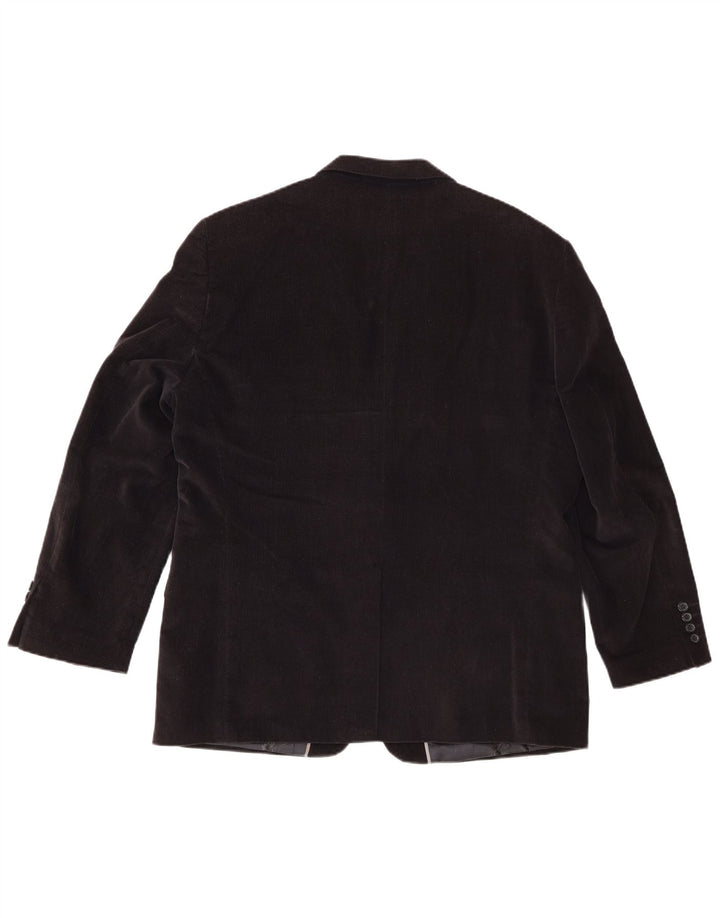 Marks & Spencer Veste blazer en velours côtelé à 2 boutons pour homme UK 42 XL Bleu marine