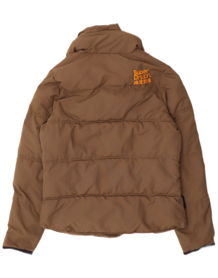 Superdry Veste rembourrée pour femme UK 14 Nylon beige moyen