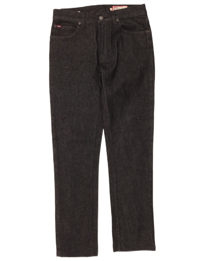 RIFLE Jean droit Bruce Regular pour femme W31 L32 en coton noir
