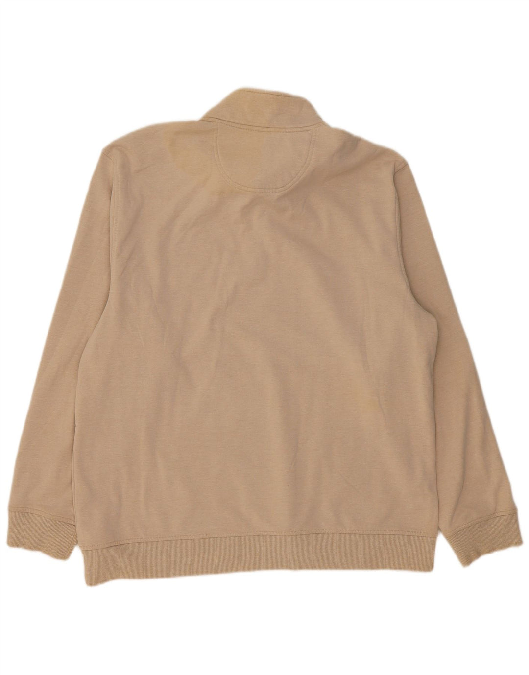 IZOD Sweat-Shirt Col Zippé Homme XL Beige Polyester
