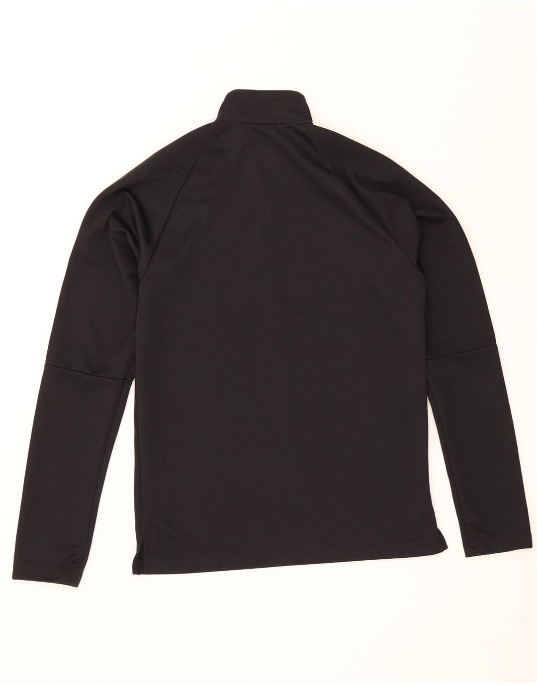 Adidas Hommes Climalite Zip Neck Pull Survêtement Top Petit Noir Polyester