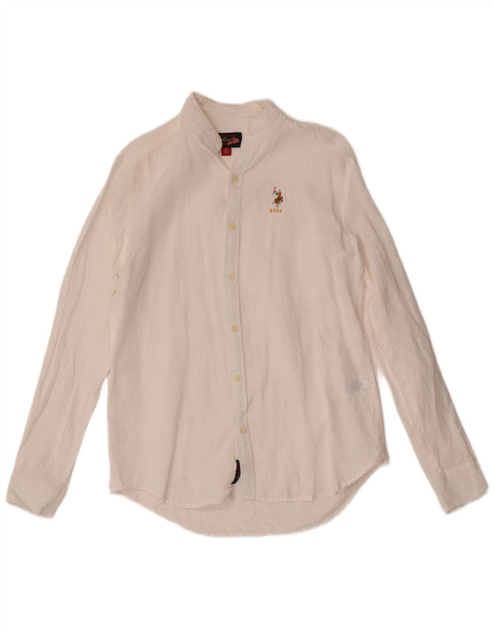 U.S. Polo Assn. Chemise homme taille 39 petit coton blanc